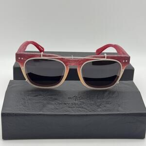 Lucky Selectism Matiere Ive 2 Sunglasses Mens Gradient Clip On Grey Lenses